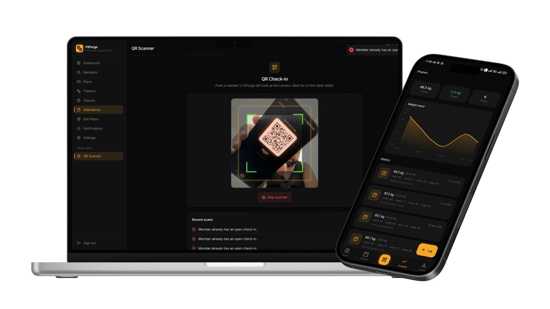 FitForge — Gym & Fitness Studio Management Platform